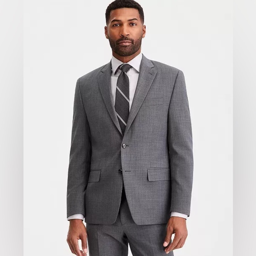 Michael Kors Men's Classic-Fit Wool-Blend Stretch Solid Suit Jacket